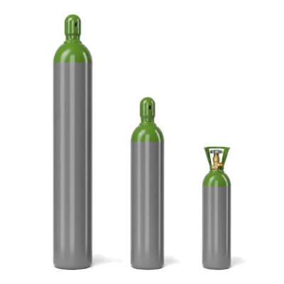 Bouteilles d'argon à ogive verte, trois tailles – GlobalSoudage